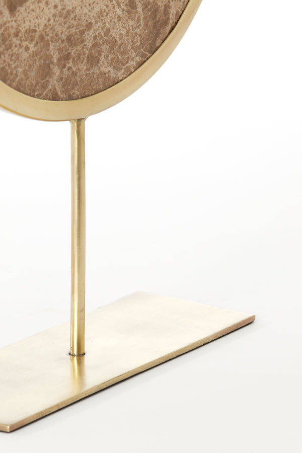 Ornament on base 35x10x51,5 cm MORENO marble brown