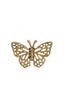 Ornament 10x7x1,5 cm BUTTERFLY shiny gold