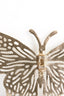 Ornament 26x16x3 cm BUTTERFLY shiny gold