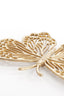 Ornament 26x16x3 cm BUTTERFLY shiny gold