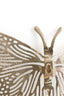 Ornament 41x23x4 cm BUTTERFLY shiny gold