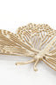 Ornament 41x23x4 cm BUTTERFLY shiny gold