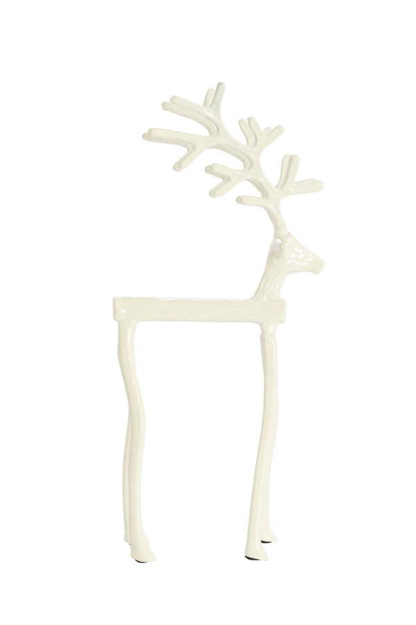Ornament 20,5x17x36 cm REINDEER shiny cream