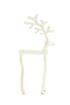Ornament 20,5x17x36 cm REINDEER shiny cream