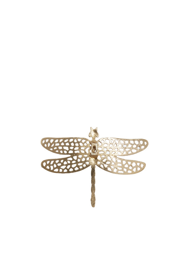 Ornament 24x17,5x4 cm DRAGONFLY shiny gold