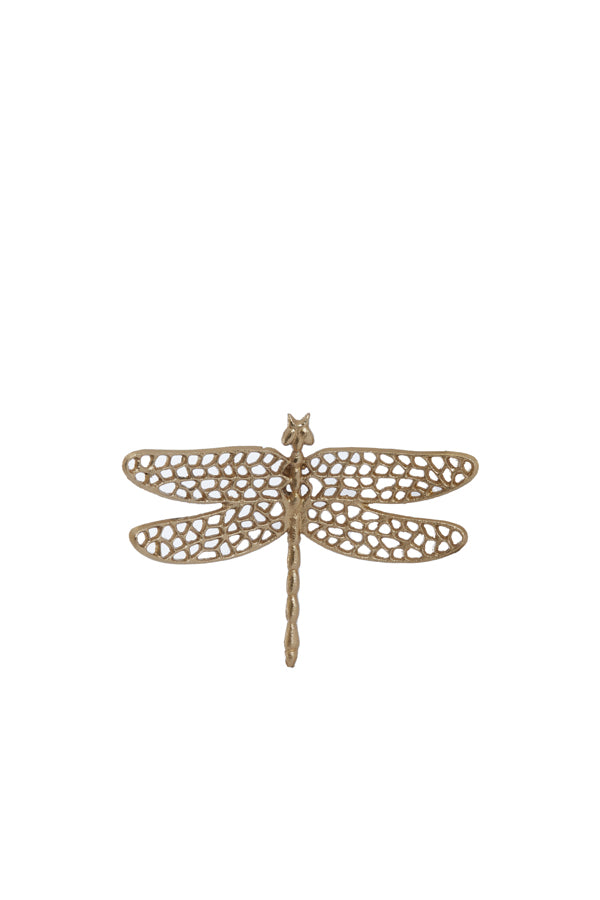 Ornament 24x17,5x4 cm DRAGONFLY shiny gold