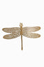 Ornament 36x24x4 cm DRAGONFLY shiny gold