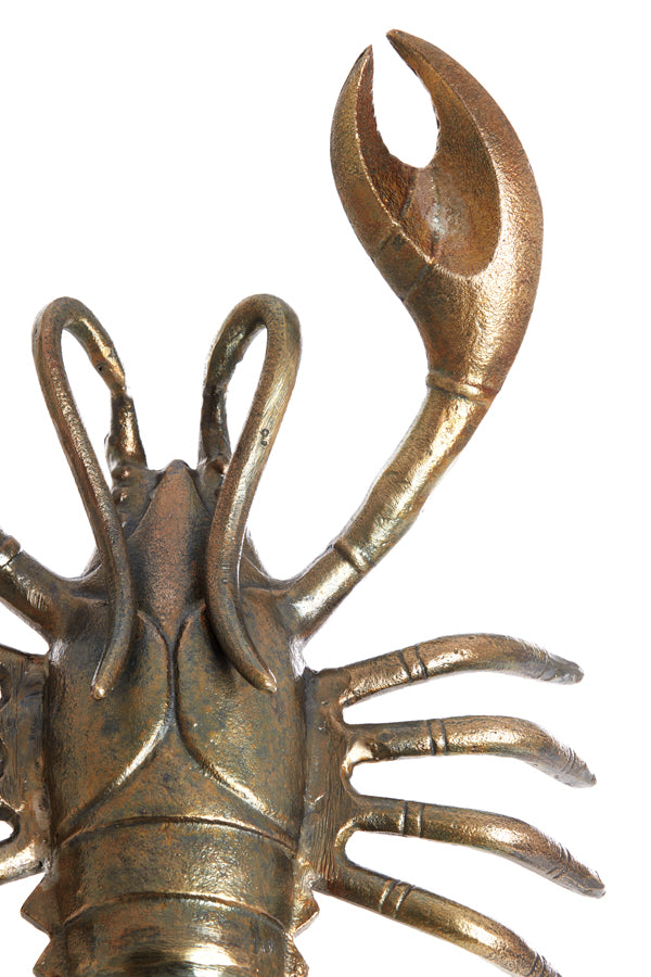 Ornament 37x19x10 cm LOBSTER antique bronze