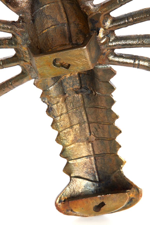 Ornament 37x19x10 cm LOBSTER antique bronze