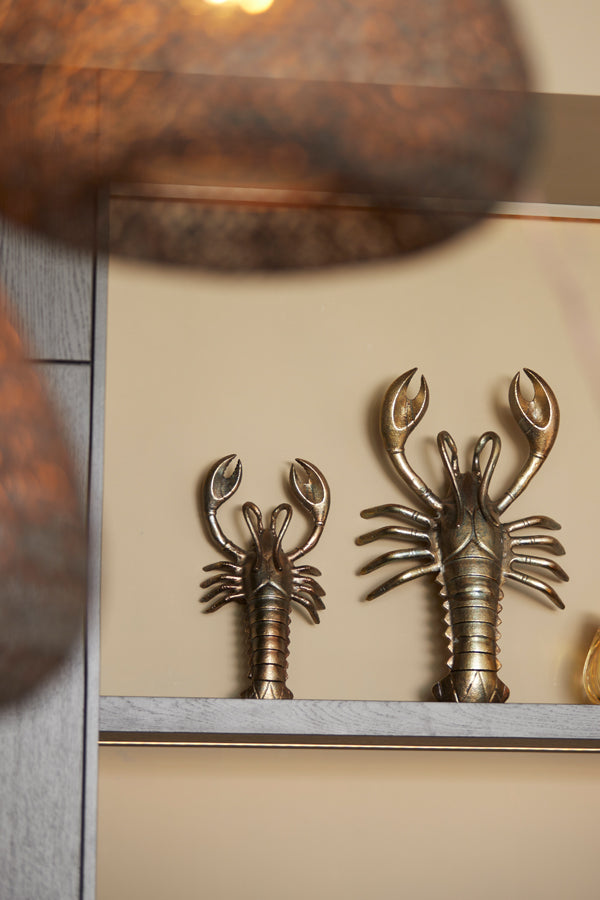 Ornament 37x19x10 cm LOBSTER antique bronze