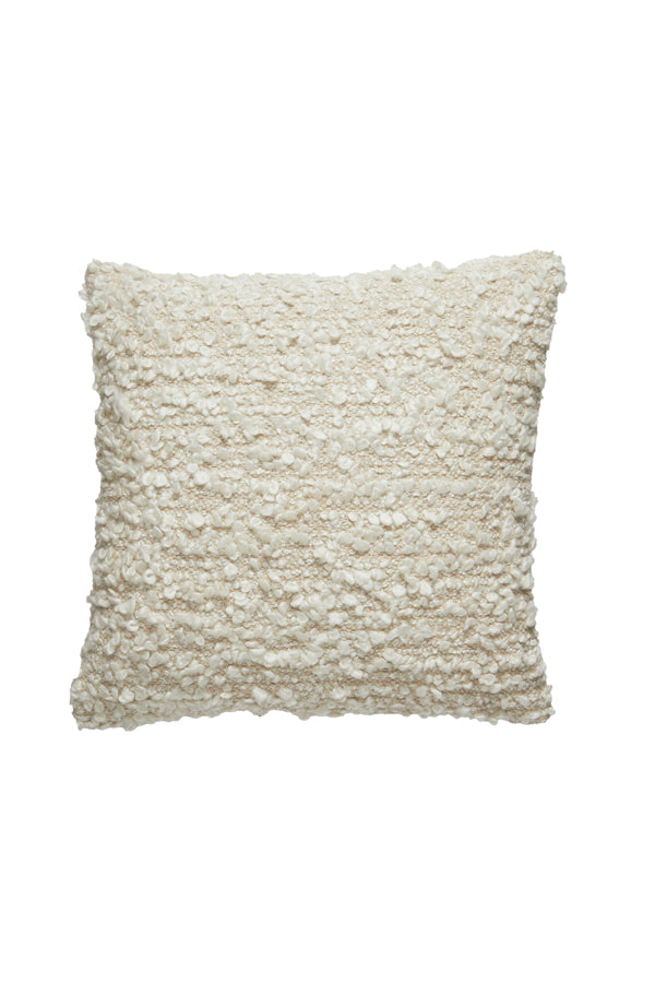 Cushion 45x45 cm HUMADA bouclé natural
