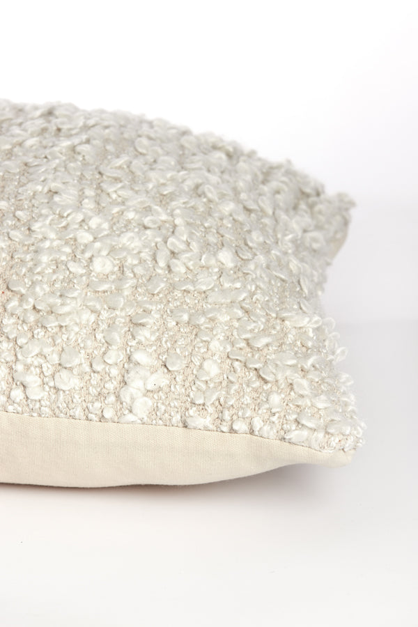 Cushion 45x45 cm HUMADA bouclé natural