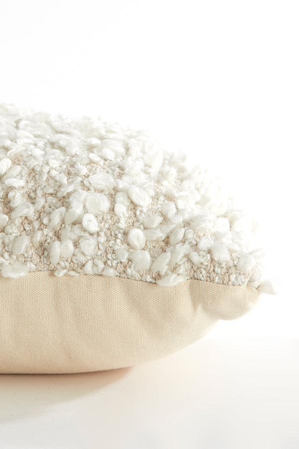 Cushion 60x30 cm HUMADA bouclé natural