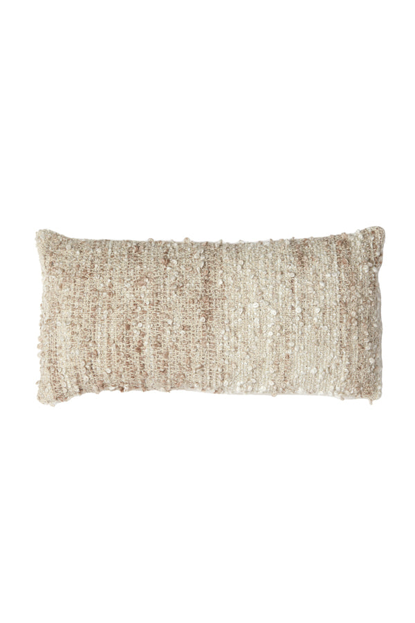 Cushion 60x30 cm MEZOKI bouclé light brown