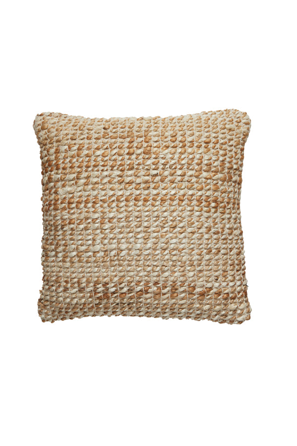 Cushion 45x45 cm JOLITA jute natural-brown