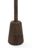 Hatstand 20x152 cm YENICE wood chocolate brown