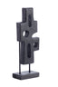 Ornament on base 19x9,5x45 cm SALIO wood matt black
