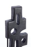 Ornament on base 19x9,5x45 cm SALIO wood matt black