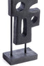 Ornament on base 19x9,5x45 cm SALIO wood matt black