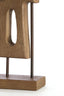 Ornament on base 19x9,5x45 cm SALIO wood grey-dark brown