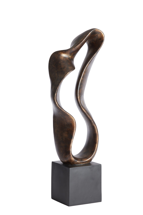 Ornament 21,5x15x69,5 cm NAJAC antique bronze+black