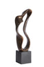 Ornament 21,5x15x69,5 cm NAJAC antique bronze+black