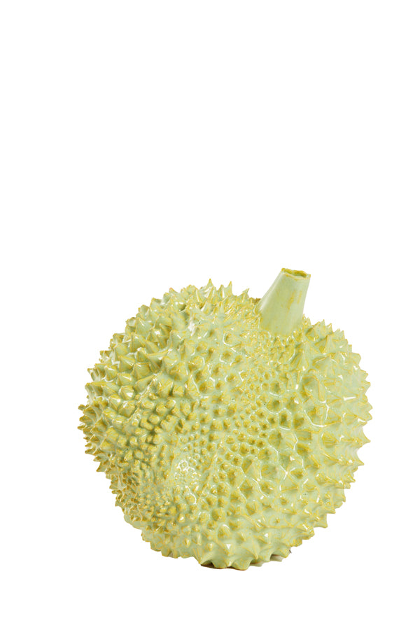 Ornament 20x18,5x18 cm TAWANG ceramics yellow-green