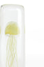 Ornament 6x6x18,5 cm JELLYFISH glass yellow
