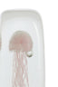 Ornament 6x6x18,5 cm JELLYFISH glass light pink