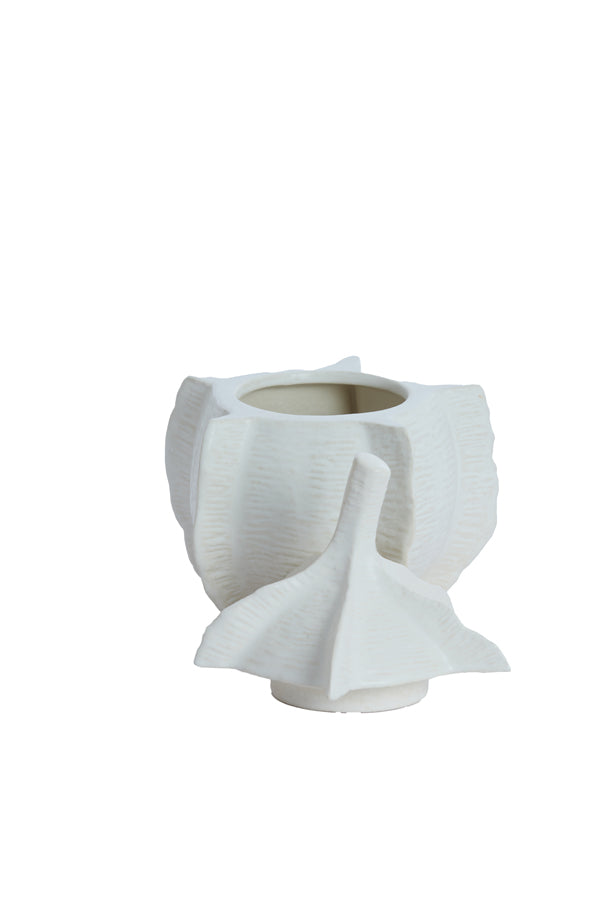 Deco box 21x27 cm SABARA shiny cream