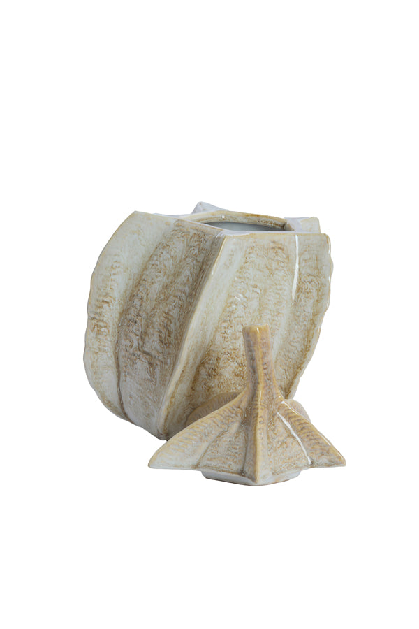 Deco box 21x20,5x31 cm SABARA shiny sand