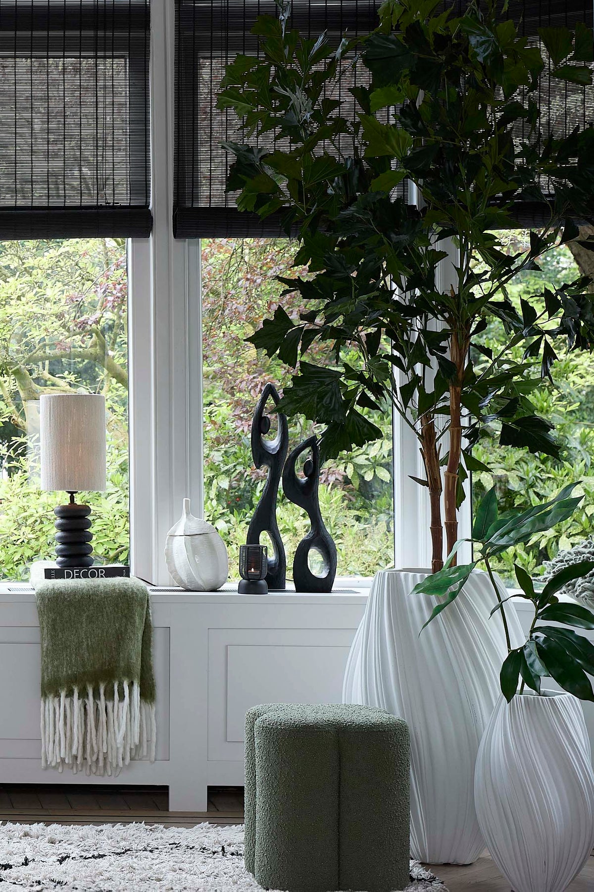 Deco box 21x20,5x31 cm SABARA shiny cream