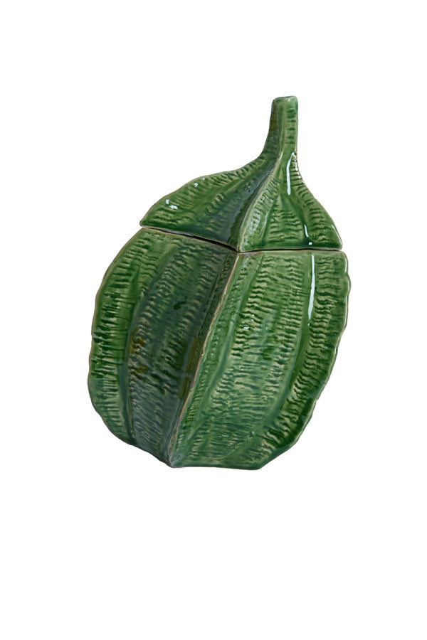 Deco box 21x20,5x31 cm SABARA shiny green