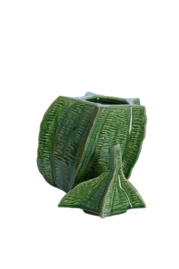 Deco box 21x20,5x31 cm SABARA shiny green