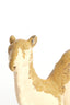 Ornament 26x10x15 cm CAMEL ceramics cream+olive green