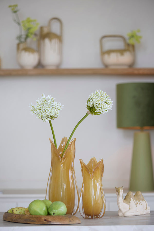 Ornament 26x10x15 cm CAMEL ceramics cream+olive green