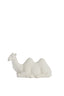 Ornament 26x10x15 cm CAMEL ceramics matt cream