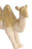 Ornament 31,5x11,5x24 cm CAMEL ceramics cream+olive green