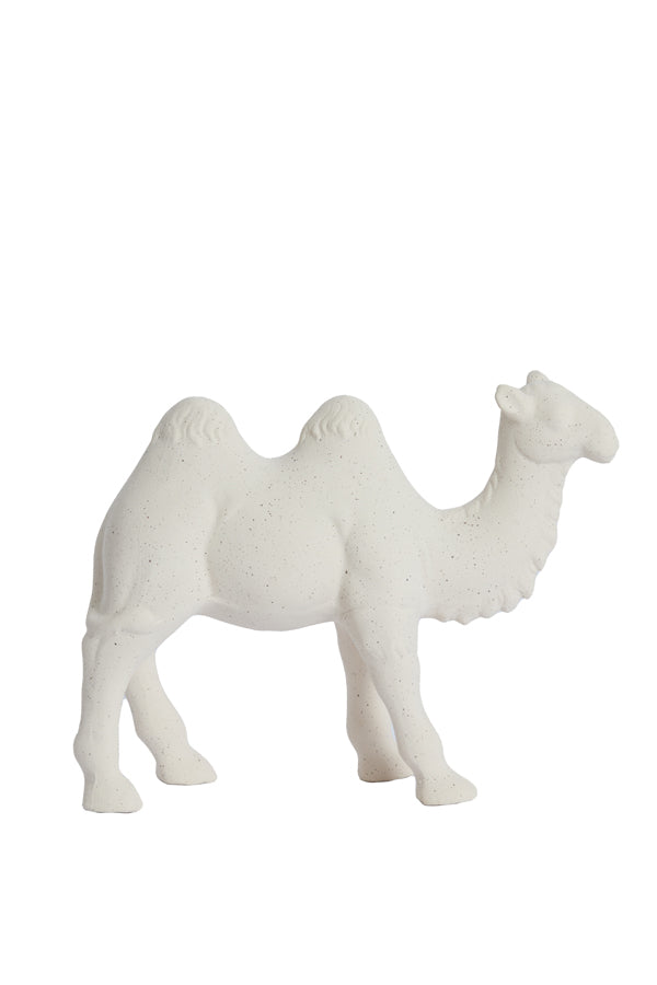 Ornament 31,5x11,5x24 cm CAMEL ceramics matt cream