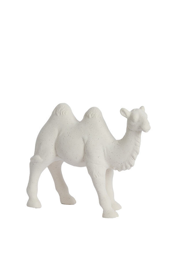 Ornament 31,5x11,5x24 cm CAMEL ceramics matt cream