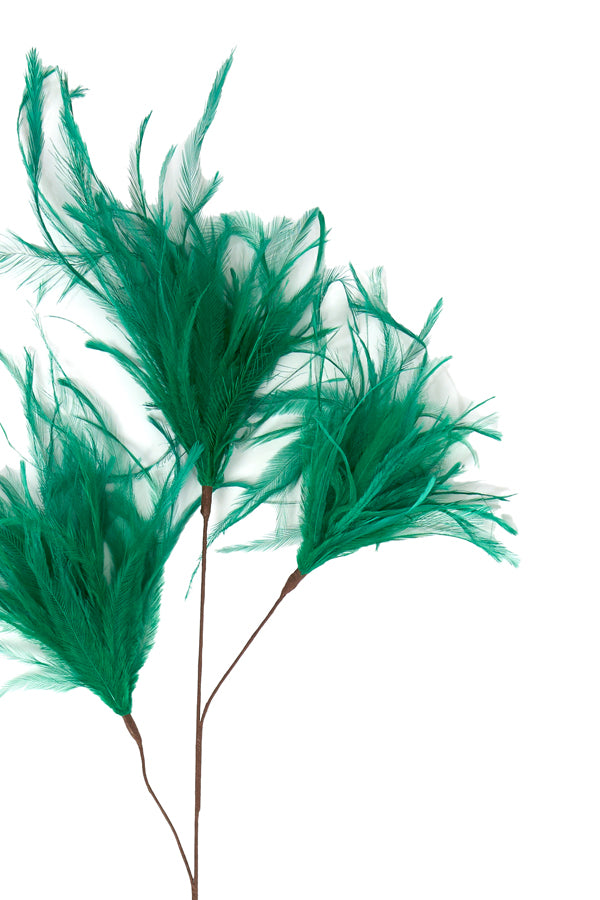 Ornament 3 feathers 78 cm FEATHER green