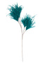 Ornament 5 feathers 95 cm FEATHER petrol