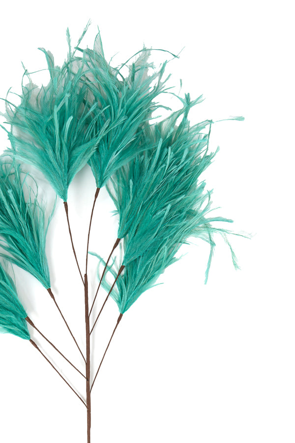 Ornament 8 feathers 95 cm FEATHER mint green