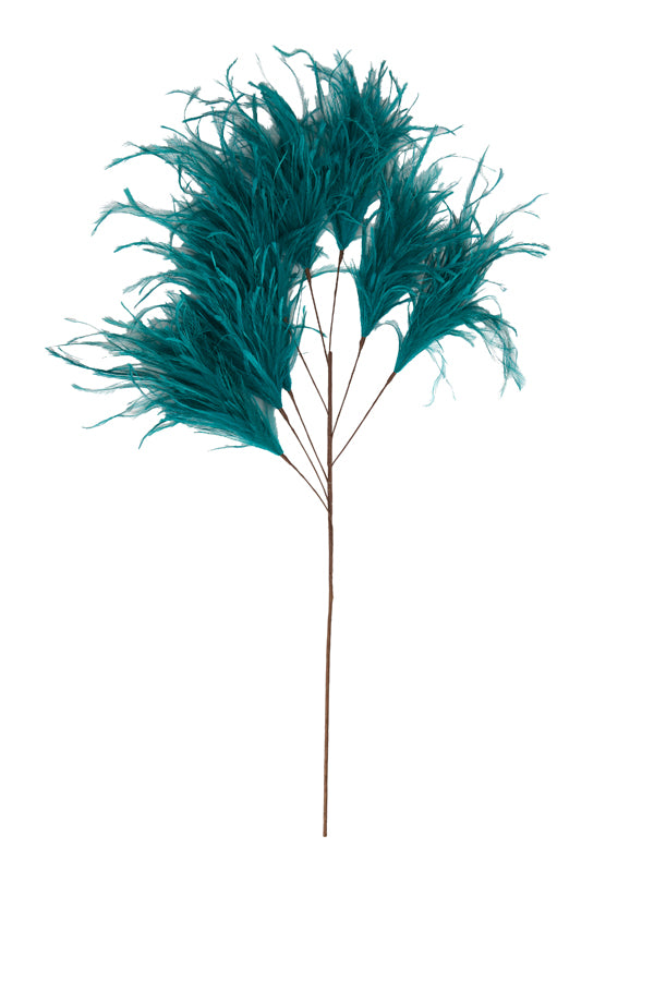 Ornament 8 feathers 95 cm FEATHER petrol