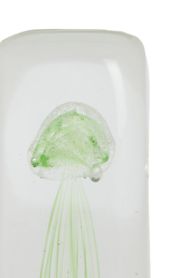 Ornament 5,5x5,5x13 cm JELLYFISH glass green