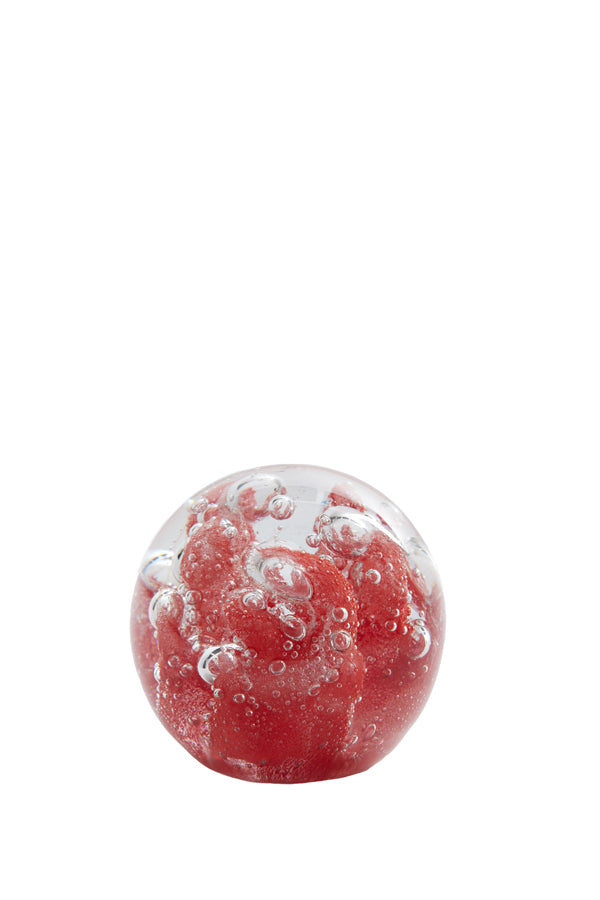 Ornament 8x8 cm CORAL glass coral