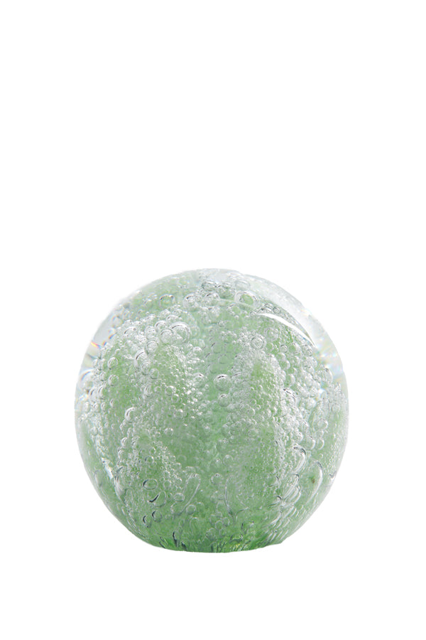 Ornament 10x10 cm CORAL glass green