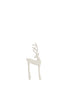 Ornament 10x6,5x25,5 cm DEER white+grey