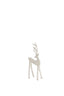 Ornament 10x6,5x25,5 cm DEER white+grey