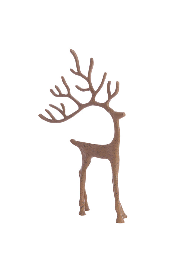 Ornament 27,5x7x39 cm DEER terra+brown